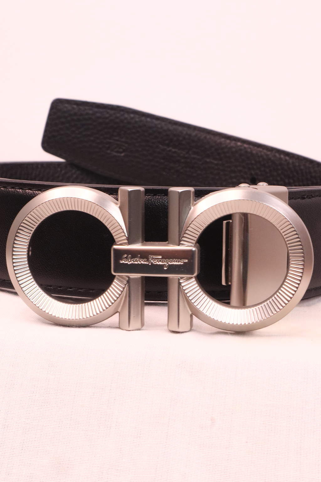 Ferragamo Ceinture Hommes Silver
