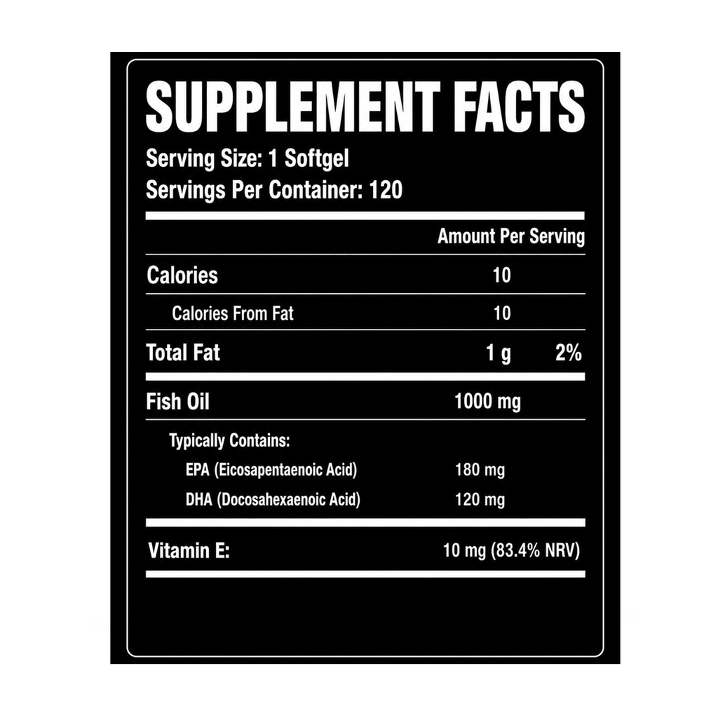 Fish Oil Omega-3  GSN | 120 Softgels