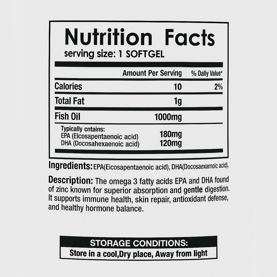 Fish Oil Omega-3 - GSN | 1000 mg