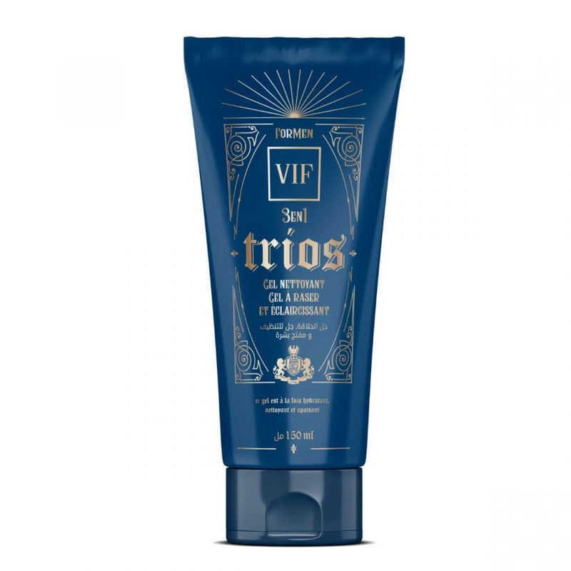 Gel Nettoyant. Gel à Raser Éclaircissant - TRIOS