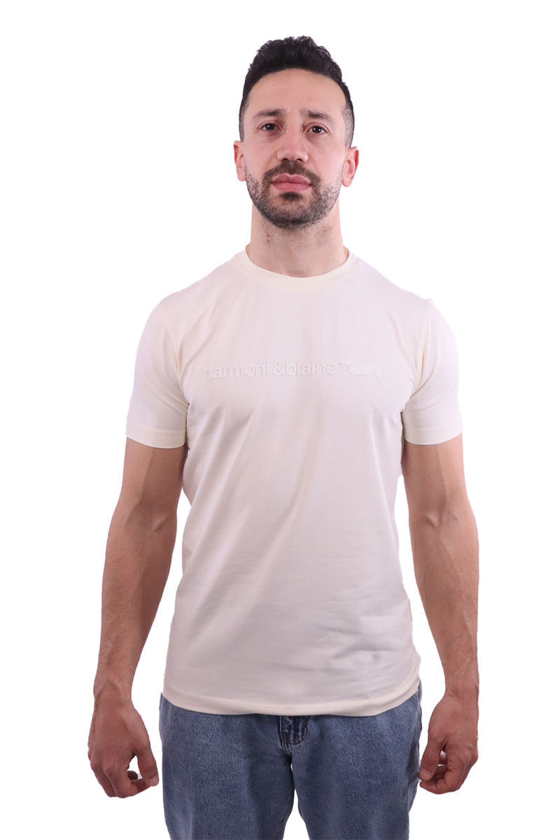 Harmont & Blaine - T-shirt imprimé- Vanille