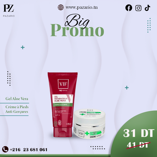 Gel Aloe Vera & Crème à Pieds VIF