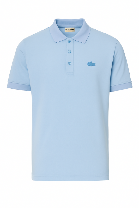 Lacoste Polo Smart Paris en coton stretch - Bleu Ciel