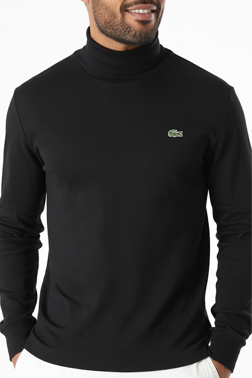 Lacoste T-shirt à manches longues col roulé