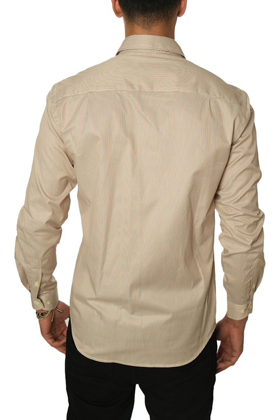 Façonnable Chemise à Rayures Poche sur le devant