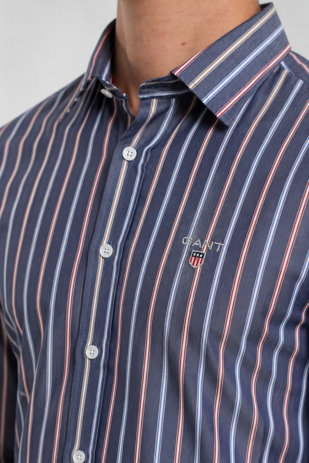 Gant Chemise Demi Manches à Rayures  Casual Fit