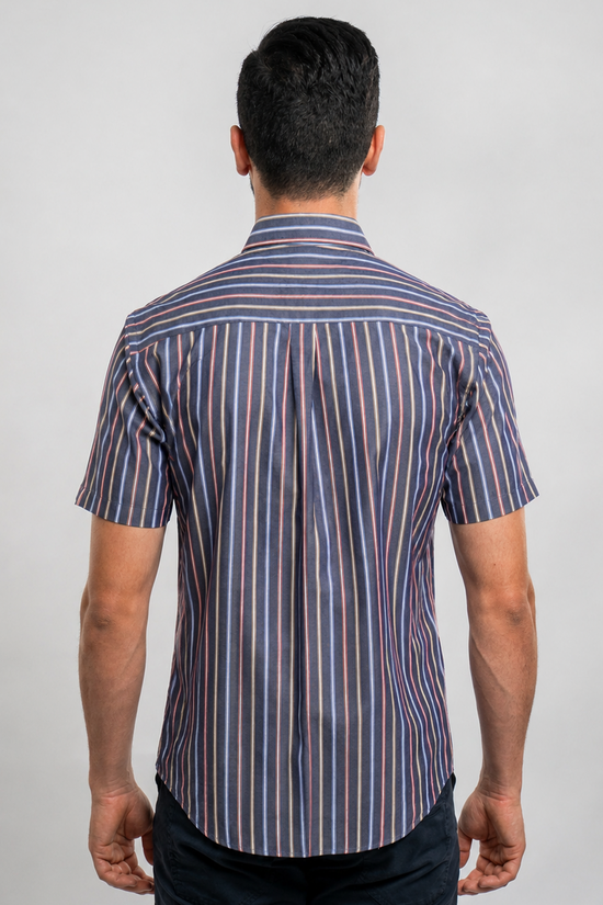 Gant Chemise Demi Manches à Rayures  Casual Fit