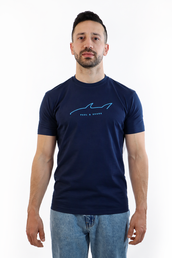 Paul & Shark T-shirt-Brodée Unisexe