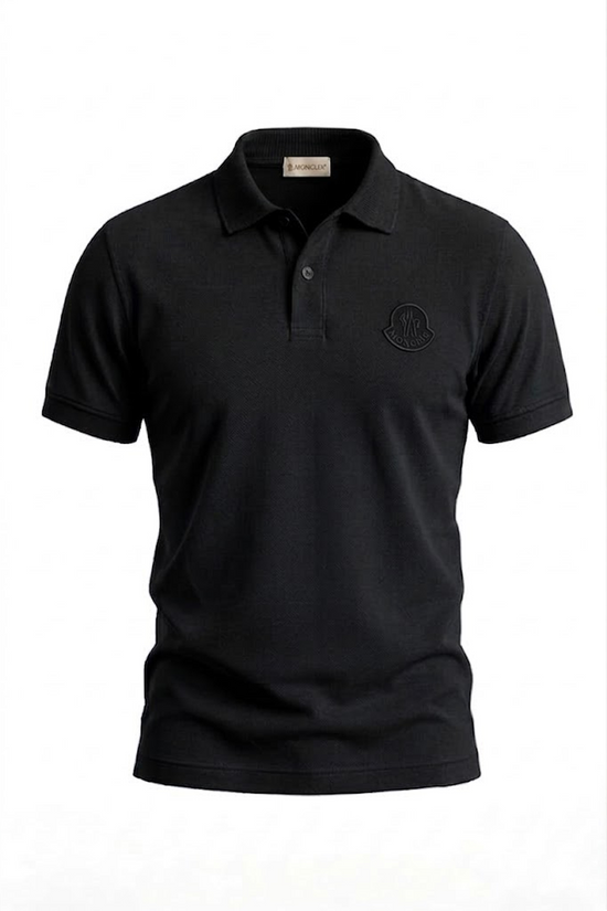 Moncler Polo en Coton Piqué  à empiècement logo