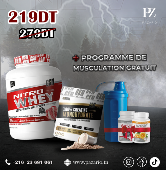 PACK NITRO WHEY GSN + CREATINE GSN