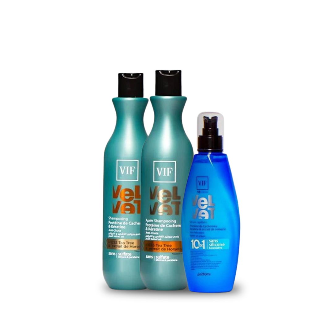 PACK  VIF ( SERUM + SHAMPOING + APRES SHAMPOING )