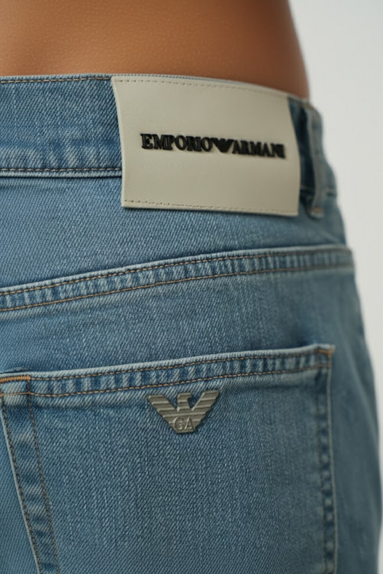 ARMANI Jean Demi Droite Light Blue Denim