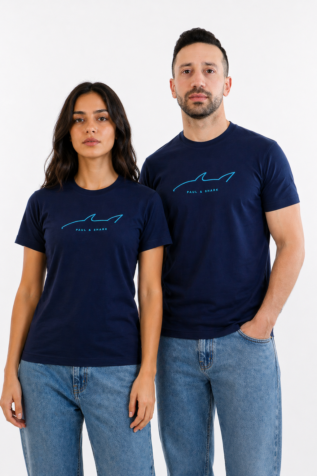 Paul & Shark T-shirt-Brodée Unisexe