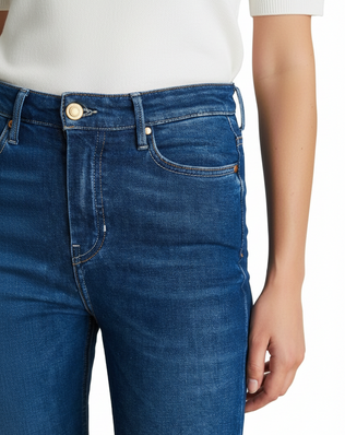 Jeans délavé coupe patte d'éléphant