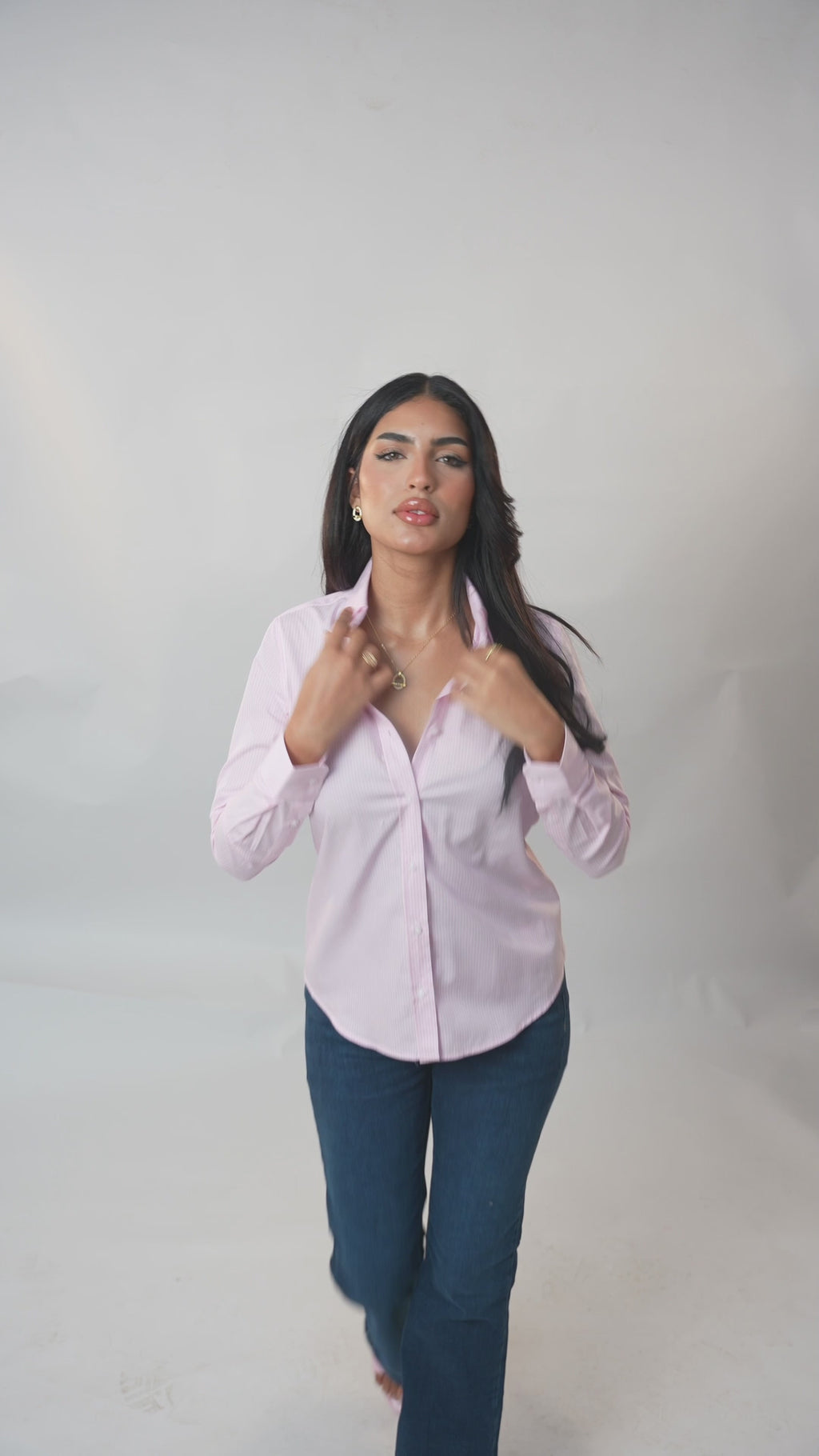Tommy Hilfiger STRETCH REGULAR SHIRT - Chemisier - Striped Pink