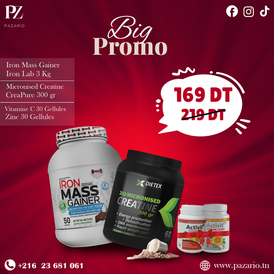 PACK IRON MASS GAINER + CREATINE DIETEX