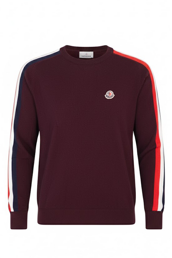Moncler Pullover Logo Patch Cotton Slim Fit