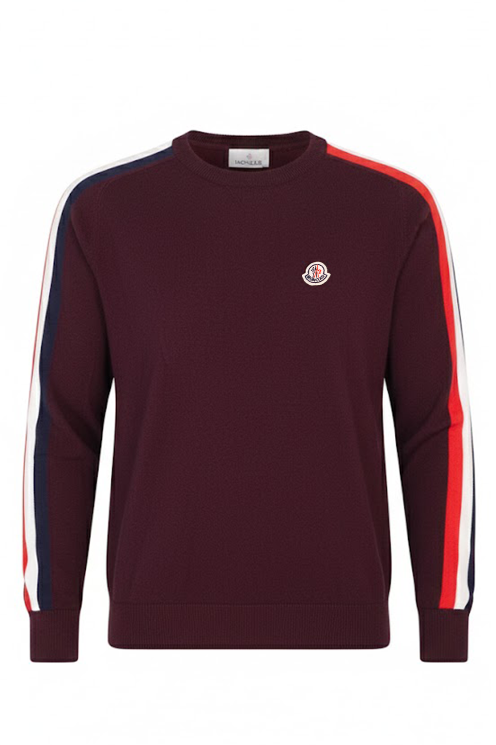 Moncler Pullover Logo Patch Cotton Slim Fit