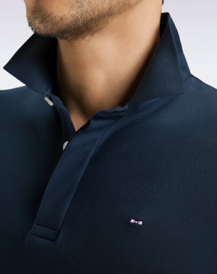 Eden Park Polo à Manches Longues en Coton