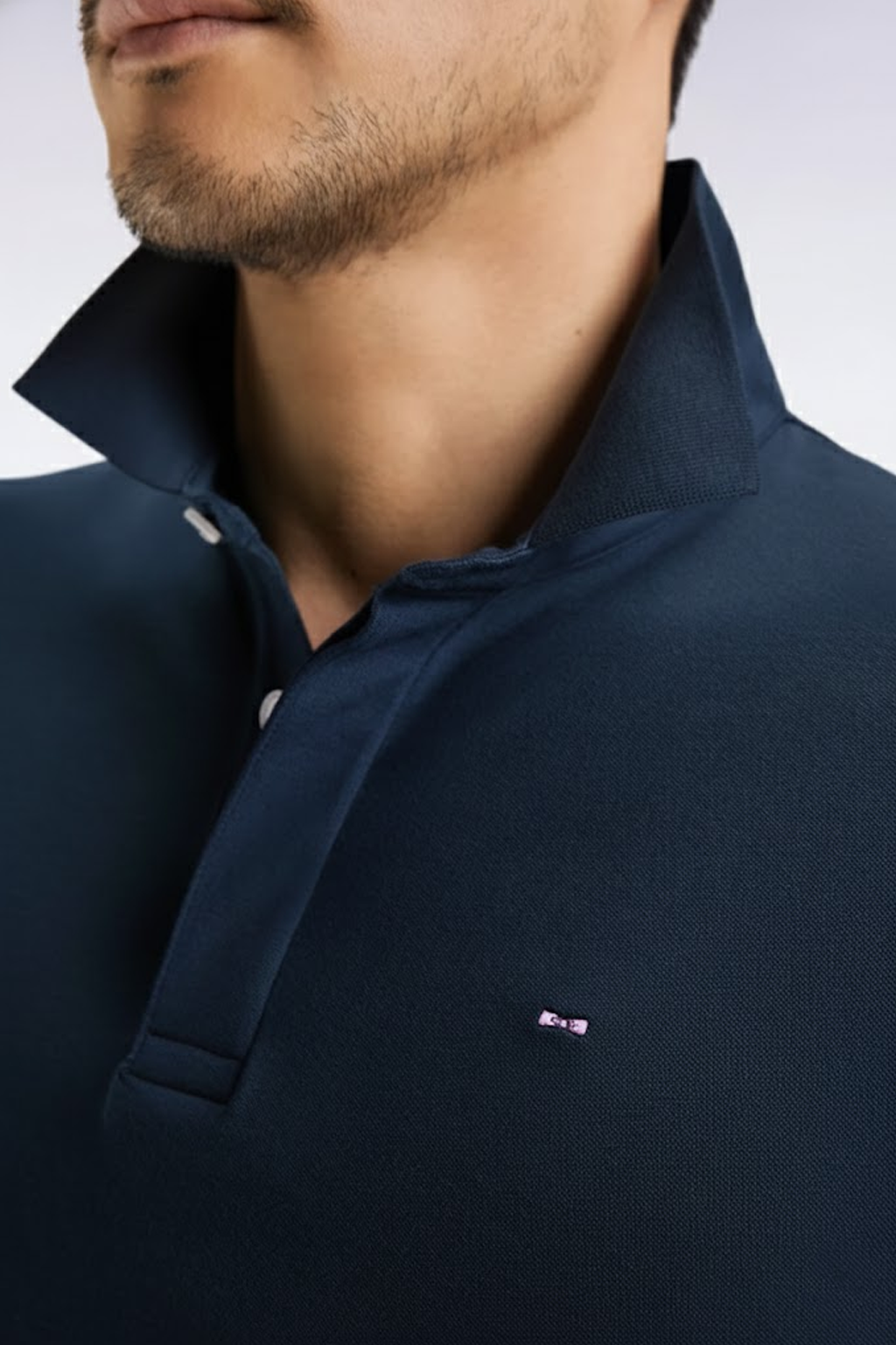 Eden Park Polo à Manches Longues en Coton