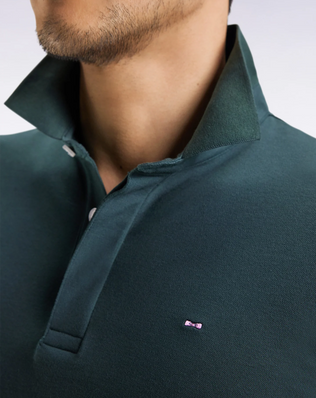 Eden Park Polo à Manches Longues en Coton