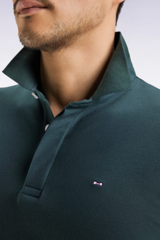 Eden Park Polo à Manches Longues en Coton
