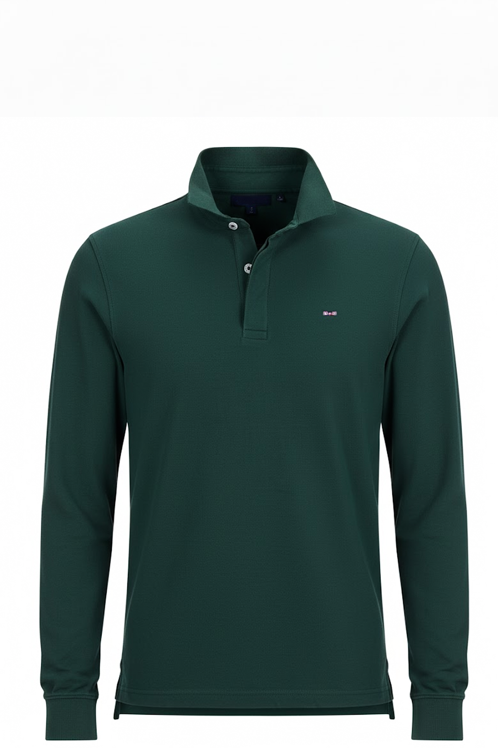 Eden Park Polo à Manches Longues en Coton