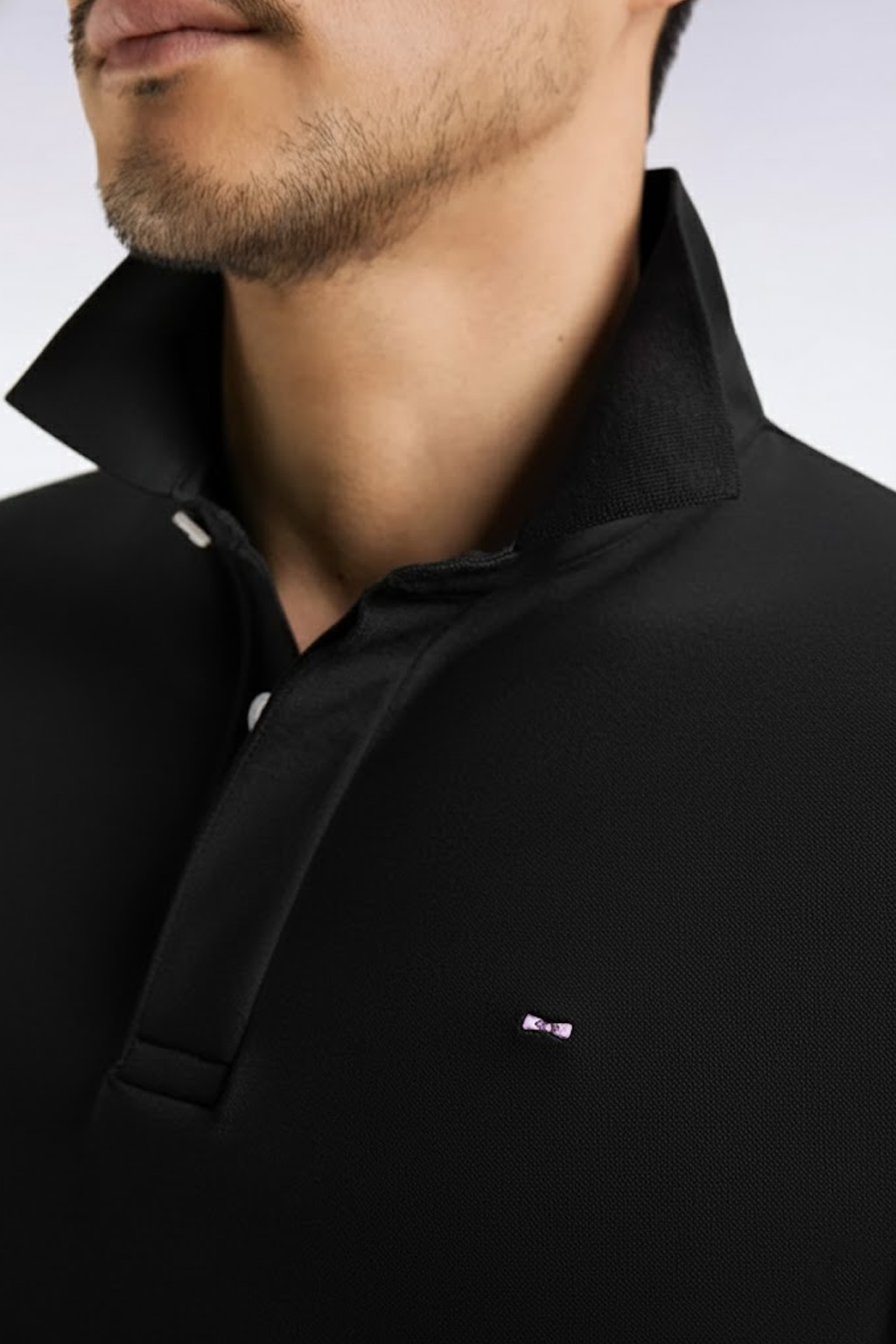 Eden Park Polo à Manches Longues en Coton