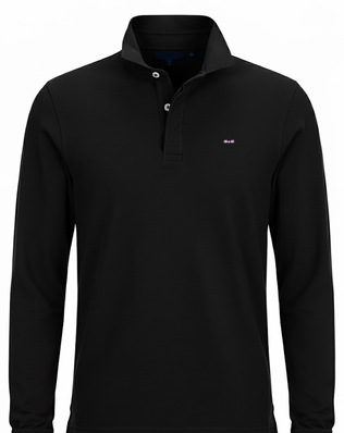Eden Park Polo à Manches Longues en Coton