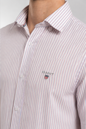 Gant Chemise Demi Manches à Rayures  Casual Fit