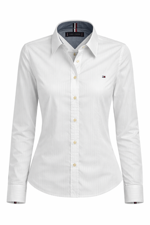 Tommy Hilfiger Chemisier Slim Fit Stripped White