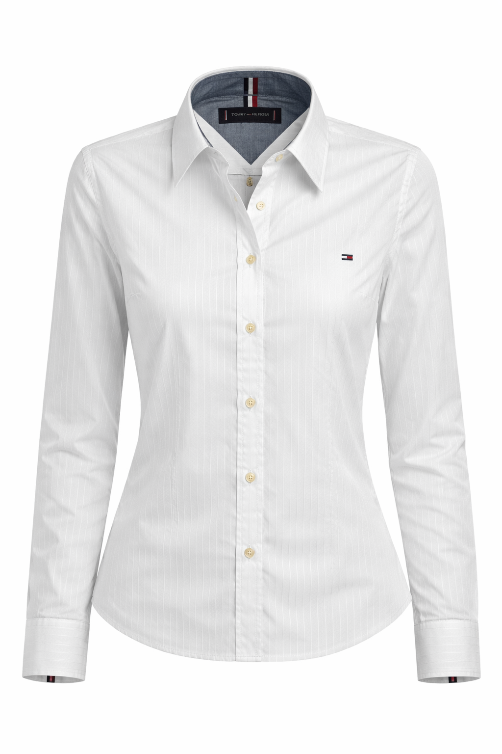 Tommy Hilfiger Chemisier Slim Fit Stripped White