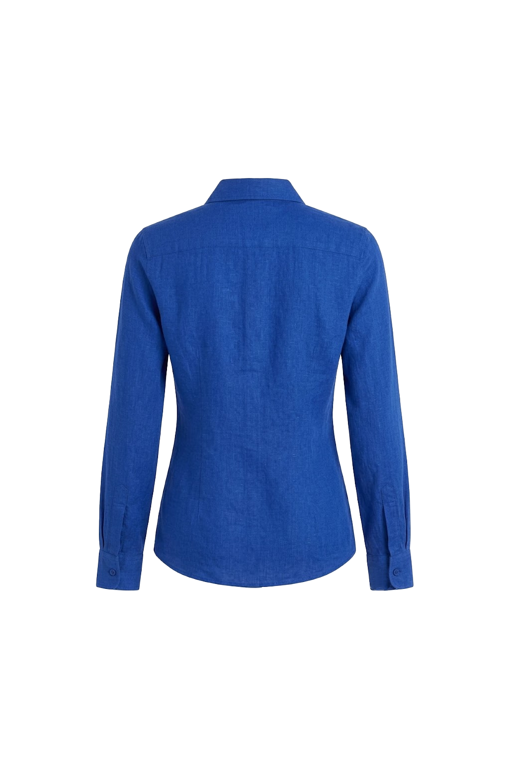 Eden Park Chemisier lin Blue Slim Fit