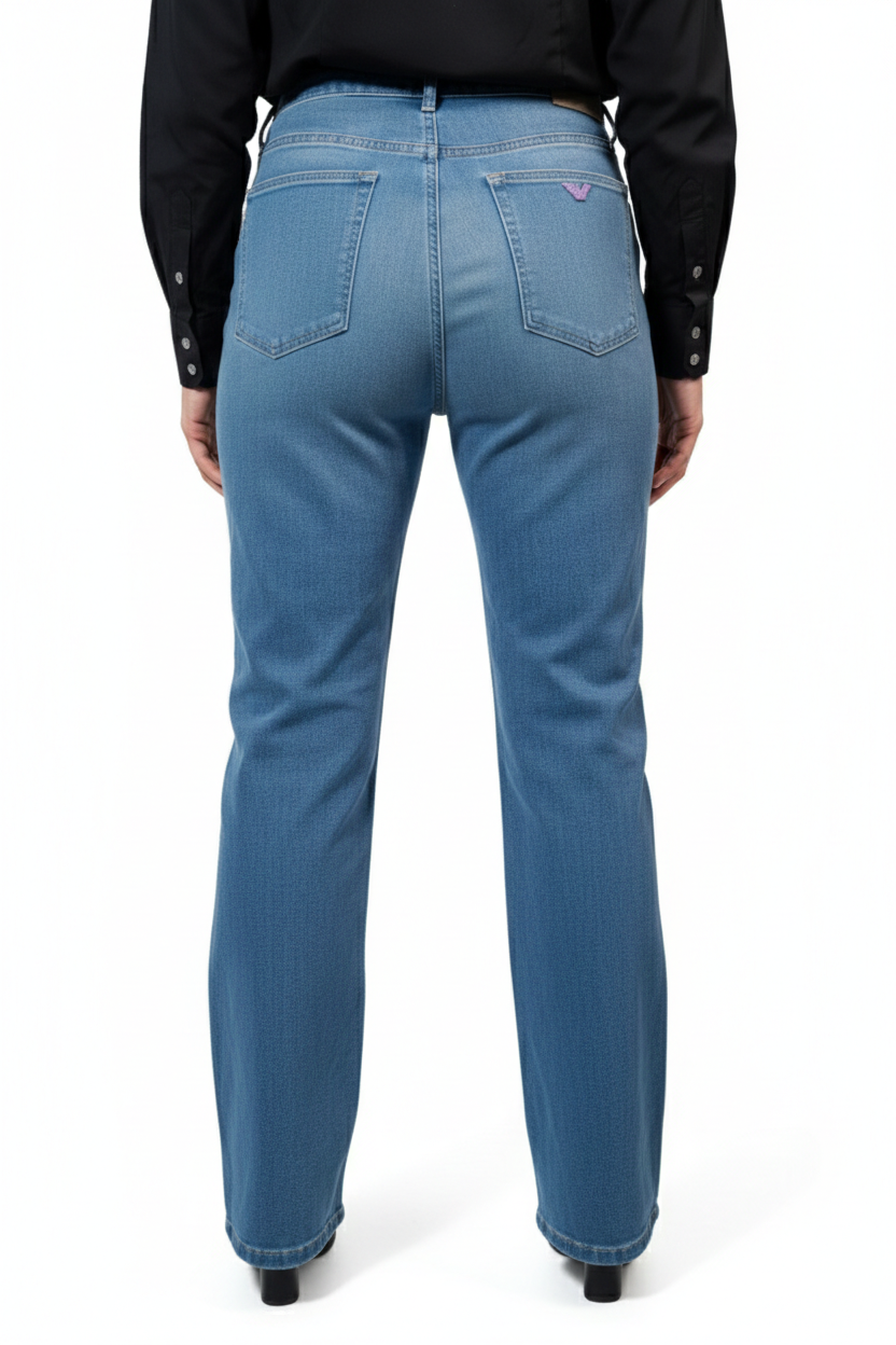Emporio Armani POCKETS PANT - Jean Denim Aigle Rose