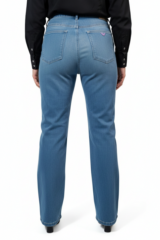 Emporio Armani POCKETS PANT - Jean Denim Aigle Rose