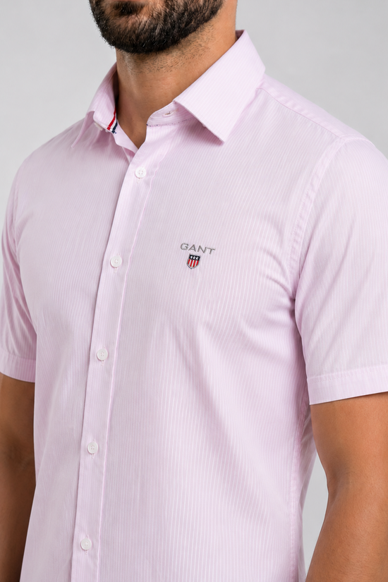 Gant Chemise Demi Manches à Rayures  Casual Fit