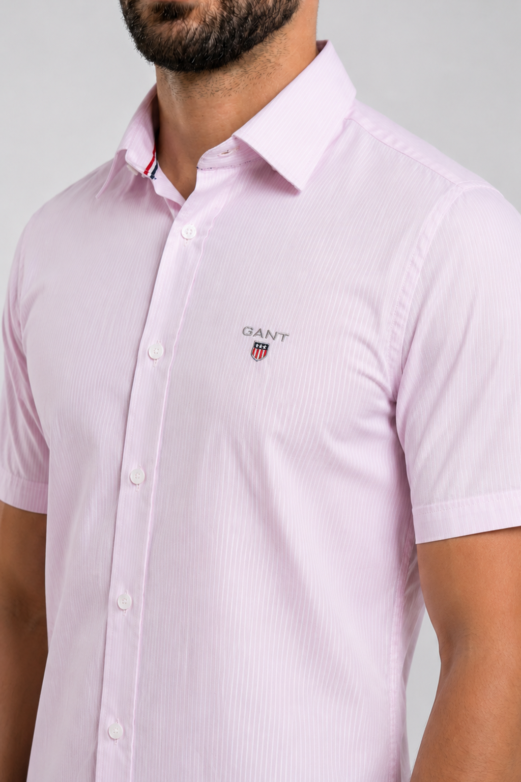 Gant Chemise Demi Manches à Rayures  Casual Fit