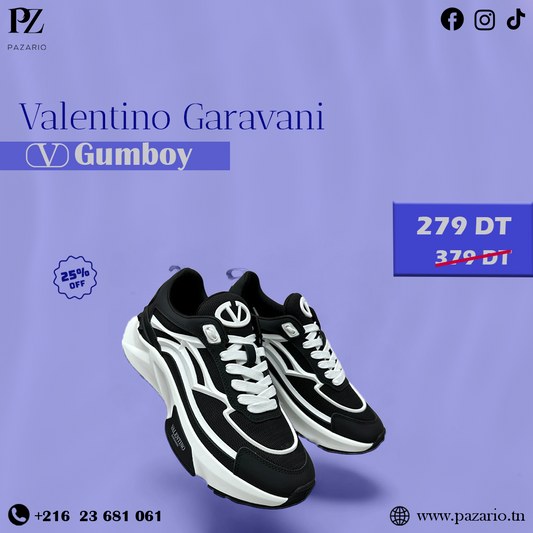 Valentino Garavani Gumboy Black and White